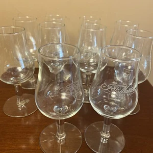 Set of 10 J&F Martell 1715 Stemmed Brandy/Cognac Glasses - Picture 1 of 4