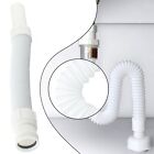 Flexible PLASTIC Basin Sink Waste Pipe Trap 36-80CM Bathroom Kitchen Syphon