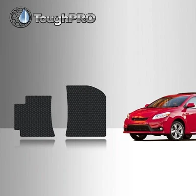 Tapetes dianteiros ToughPRO preto para Toyota Matrix All Weather ajuste personalizado 2009-2014 - Imagem 1 de 4