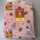 Peanuts Snoopy Pumpkin Plush Throw Blanket 50" x 70" Halloween Pink Ghost Fall