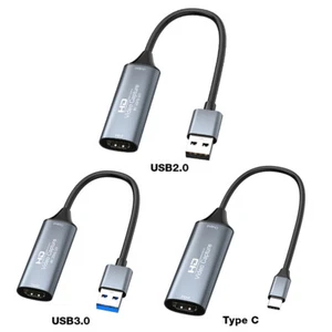 HDMI-Compatible To USB 2.0/USB 3.0/Type-C Game Capture Device 4K 30Hz FR - Photo 1/15