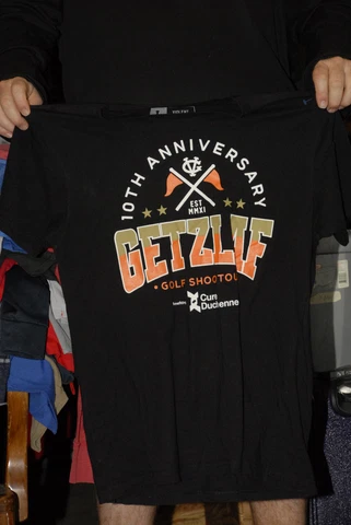 Ryan Getzlaf 10 anniversary gold tourney t shirt Violent Gentlemen Anaheim Ducks Cover