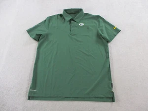 Green Bay Packers Polo Shirt Mens Large Green Nike Onfield Performance Football - Picture 1 of 13