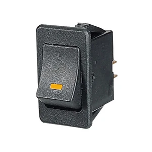 Narva Off/on Rocker Switch with Amber LED 20 Amp 12 Volt Mount 34.5 x 20mm - Picture 1 of 5
