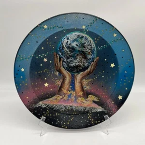 Vintage 1994 Hand Crafted Plate & Decorative Wall Hanging Abstract 3D SIGNED - Picture 1 of 6