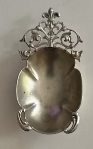 Antico cucchiaio da tè caddy argento sterling vittoriano shiebler antico fiore di giglio - Foto 1 di 14