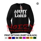Army Of The Lord Christian LONG SLEEVE Shirt Religious Jesus Soldier God Cowboy