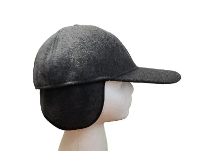 Apt 9 Gray Wool Blend Hunting Outdoors Trapper Style Winter Cap Hat Adult S/M - Image 1 of 4