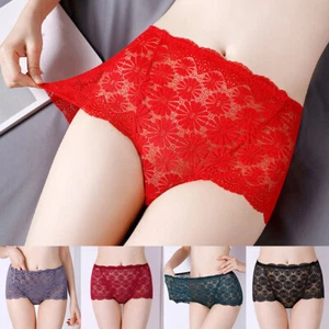 1 Pack Women Ladies Full Lace Briefs Knickers Underpants Pant Sexy Lingerie - - Picture 1 of 26