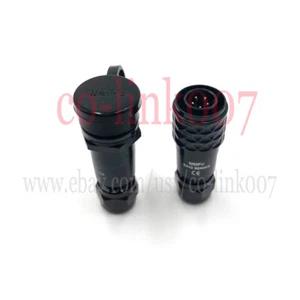 WEIPU SA12 Inline Cable Coupler IP67 Waterproof Plug & Socket Connector Pair pin - Picture 1 of 8