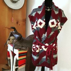 Ralph Lauren Aztec CARDIGAN Pullover WESTE Southwestern HANDSTRICK Damen M? / L? - Bild 1 von 11