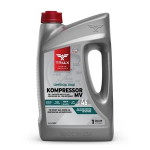 TRIAX Kompressor MV ISO 46 (SAE 20) Full Synthetic Air Compressor Oil  (1 Gal) - Picture 1 of 8