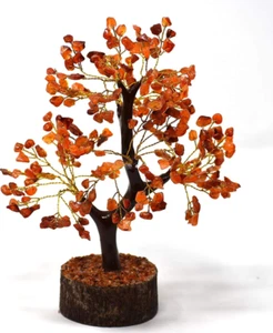 Carnelian Crystal Tree Natural Healing Gemstone Crystal Bonsai Fortune 9-12 Inch - Picture 1 of 5