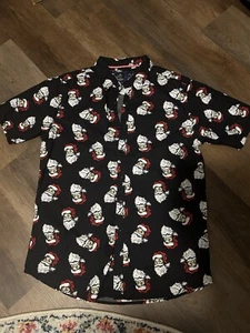 Men’s (Large) Rugby University Santa Button Up Polo - Picture 1 of 1
