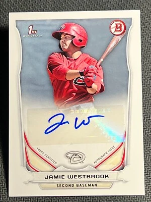 2014 Bowman 1st PROSPECT ROOKIE AUTO Jamie Westbrook, item 1 - Image 1 of 2