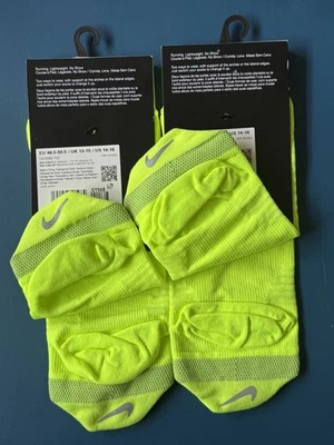 2 PACK Nike Mens Spark Lightweight No Show Running Socks UK 13-15 DA3589-702 - Image 1 of 4