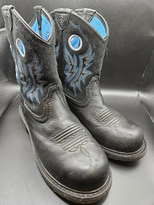 Botas occidentales Ariat Fatbaby negras azules para mujer - talla 7,5B Foto 1 de 4