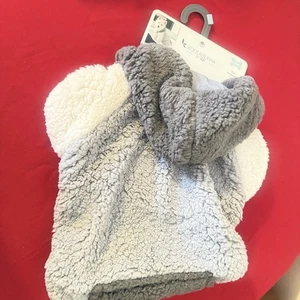 Koolaburra by UGG Theo Dog Hoodie Sherpa Sweater Coat Large New W Hanger/ Tag - Imagen 1 de 4