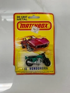 Vintage 1980 Matchbox Lesney Hondarora  Motorcycle  # 18 Green - Picture 1 of 5