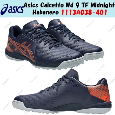 Asics Calcetto Wd 9 TF Midnight Habanero 1113A038-401 talla para hombre - Imagen 1 de 4