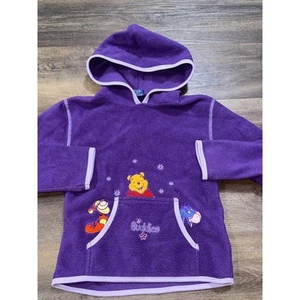 Vintage Pooh Disney Winnie the Pooh Eeyore Tigger Fleece Hoodie Sweatshirt - Picture 1 of 9