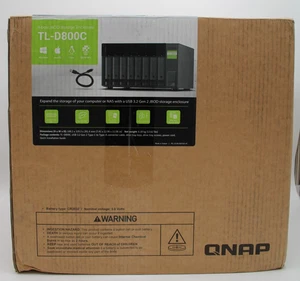 QNAP TL-D800C 8-Bay Storage JBOD Enclosure, USB 3.2 Gen 2 Type-C - Photo 1/13