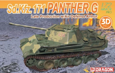 Panther G Late Production with Air Defense Armor Tank 1:72 Plastic Model Kit - Image 1 of 2