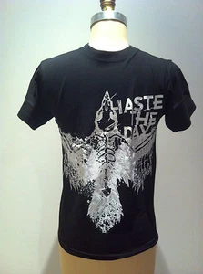 HASTE THE DAY T-SHIRT Skeleton Bird OFFICIAL MERCHANDISE SIZE YOUTH LARGE Rare - Picture 1 of 1