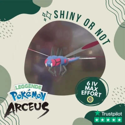 SHINY LIVING DEX Yanmega Shiny ✨ Legends Pokémon Arceus 6 IV Max Effort Alpha Leggende