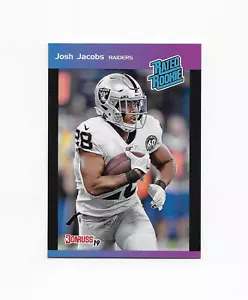 2019 NFL Panini Donruss RATED ROOKIE 7 Josh Jacobs RC Las Vegas NFL Raiders /280 - Picture 1 of 4