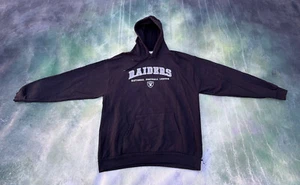 Vintage NFL Oakland Raiders Men's Double Sided Pull Over Hoodie Size L. - Picture 1 of 5