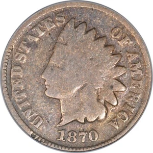 1870 1C MPD & DDR FS-302 S-8 Indian Head Cent Mint Error PCGS G04BN (EEPS) #878 - Picture 1 of 4