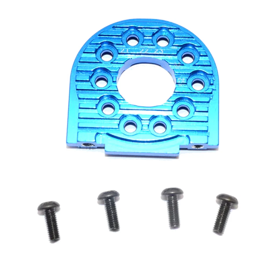 Montaje de motor ajustable de aluminio GPM Racing (para 16T-25T) azul: Tamiya TT-02 Foto 1 de 1