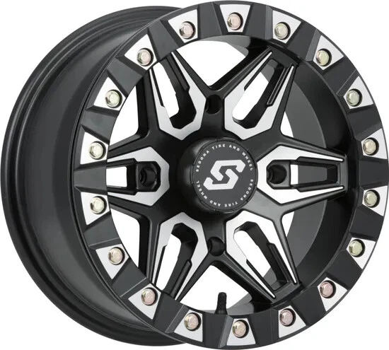 Llanta Sedona Split 6 plateada 14x7 4/156 4+3 Polaris Ranger Crew 900 14-15 Foto 1 de 4