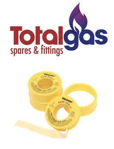 Bromic P.T.F.E. Teflon Thread Seal Tape (Gas) Yellow (Pack of 20 Rolls) - Picture 1 of 4