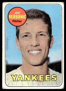 1969 Topps #541 Joe Verbanic New York Yankees Low Grade - Picture 1 of 2