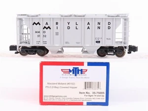 S Scale MTH 35-75005 MM Maryland Midland PS-2 2 Bay Covered Hopper Car #5152 - Picture 1 of 11
