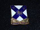 Ww2 Us Army 102Nd Infantry "Stand Forth" Di Dui Crest Screw-Back Slight Marring