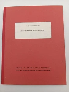 Lezioni di Teoria delle Decisioni n. 2 di Ludovico Piccinato anno 1978 - Picture 1 of 9