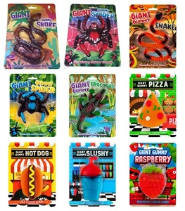 Giant Gummy Candy Fruit Flavoured Jelly Sweets Kids Adults Christmas Stocking - Picture 1 of 81