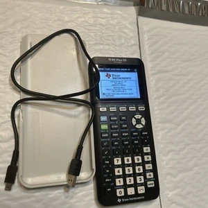 Texas Instruments TI-84 Plus CE Python Graphing Calculator W Case Cable Black T. - Picture 1 of 12