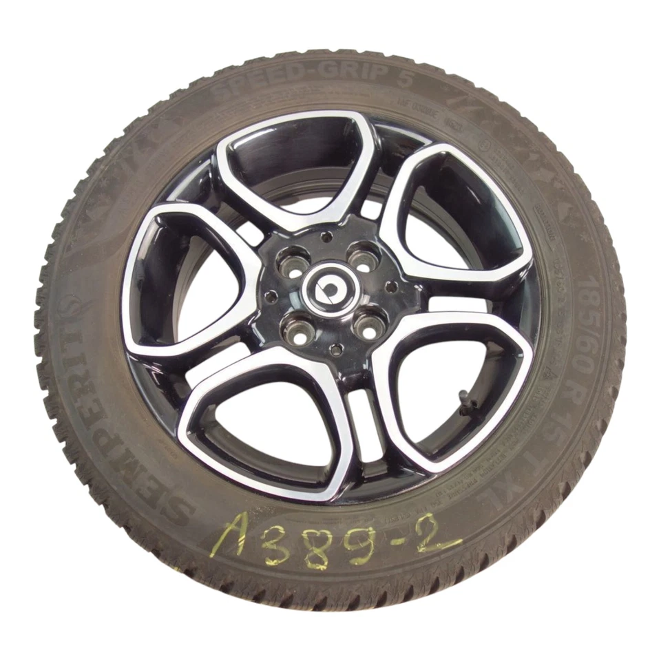Smart Forfour 453 Alufelge Felge 5,5Jx15 ET42 185 60 15 88T M+S A4534018600 NR2 - Bild 1 von 4