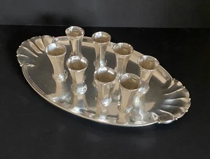Rare Limited Edition Christofle/Gallia Art Nouveau Liqueur Set on Tray 1921-1931 - Picture 1 of 22