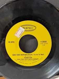 Donovan with The Jeff Beck Group BARABAJAGAL / TRUDI 45 7” Vinyl Record Epic - Picture 1 of 4