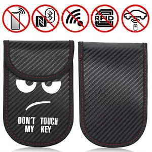 Autoschlüssel Keyless Go Schutz RFID Blocker Tasche Etui Hülle Carbon schwarz - Bild 1 von 8