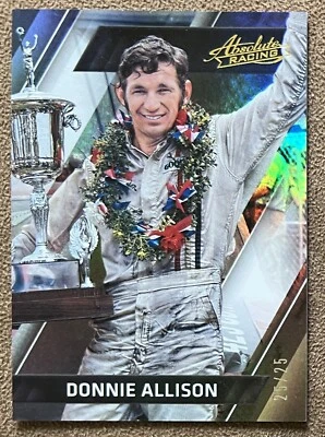 Donnie Allison 2017 Panini Absolute Spectrum Gold #25 /25 NASCAR Racing Parallel - Image 1 of 4