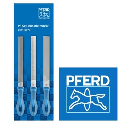 PFERD Feilensatz 3-teilig Feilraspel Feile Halbrundfeile PF-SET Ergo Feilenheft - Bild 1 von 2