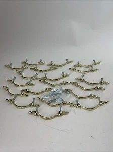 "Lote 19 tiradores de cajón de gabinete de cocina 5 1/4"" acabado dorado 3"" centro con tornillo" - Imagen 1 de 4