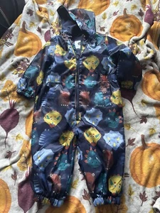 TU Dinosaur Snowsuit/Puddlesuit Age 12-18m - Picture 1 of 3