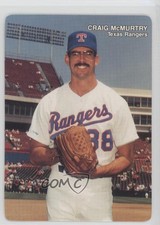 1989 Mother's Cookies Texas Rangers Stadium Giveaway Craig McMurtry #20